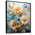 thumbnail image 2 of Designart "Sky-Blue Sunflower Fields II" Sunflowers Floater Framed Wall Art Prints, 2 of 5