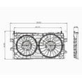 thumbnail image 3 of TYC 621430 Dual Radiator and Condenser Fan Assembly Fits select: 2006-2013 CHEVROLET IMPALA, 2014-2016 CHEVROLET IMPALA LIMITED, 3 of 4