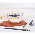 thumbnail image 4 of Ceramic Ramen Bowl Set,27 Oz Japanese Vintage Large Soup Bowls Instant Noodle Bo, 4 of 10
