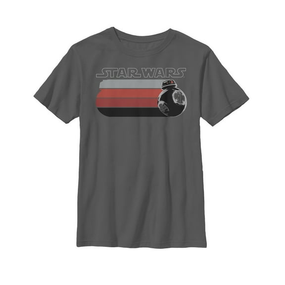Boy's Star Wars The Last Jedi Droid Streak Graphic Tee Charcoal Medium