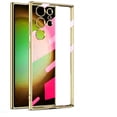 thumbnail image 1 of Funda fina transparente chapada de lujo para Samsung Galaxy S23 S22 S21 FE S20 Ultra Plus A53 A13 5G funda protectora para cámara a prueba de golpes, 1 of 4