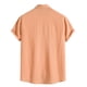 thumbnail image 3 of Men's Spring Summer Casual Solid Color Short Sleeve Shirt Loose Turn-down Collar ShirtS, 3 of 3