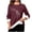 Wine, variant on Oksale Fleece Lined Shirts for Women Thermal Funny Print Fall Tops Soft Cozy Long Sleeve Warm Winter Clothes Gray L