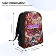 thumbnail image 2 of Hazbin Hotel Backpacks Bookbag Casual Daypack Backpacks for Travel Camping Hiking, 2 of 6