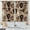 Coffee, variant on Rustic Farmhouse Kitchen Curtains, Retro Wooden Plank Vintage Fork Spoon, Small Short Cafe Window Curtain Over Sink Bathroom Dining Room Decor Rod Pocket Window Drapes 2 Panels 36"x28" inch