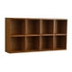 thumbnail image 1 of Estante de exhibición de madera para estante de pared, 8 cubos, montaje en pared, gabinete de almacenamiento cosmético simple para cocina, interior, 1 of 9