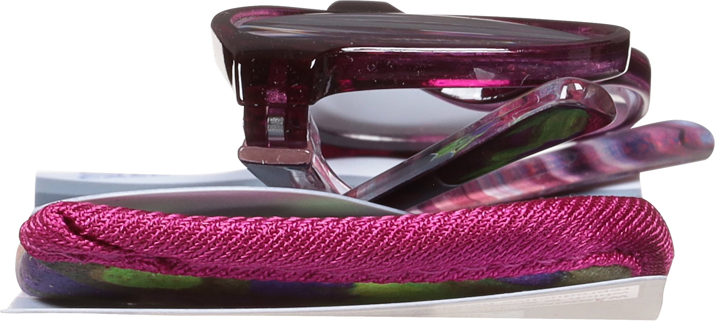 Equate Women's Heather Oval Reading Glasses with Case, Purple, +3.25