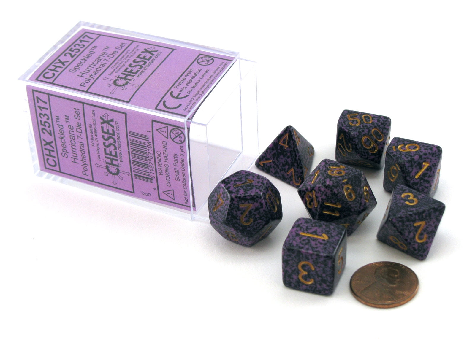 SPECKLED POLYHEDRAL 7-SET CHESSEX DICE 