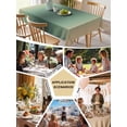 thumbnail image 5 of Green Yellow Ombre Table Cloth, Waterproof Tablecloth for Rectangle Tables, Farmhouse Modern Gradient Art Reusable Washable Fabric Table Cover for Restaurant Kitchen Dining Tables 60"x120", 5 of 9