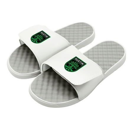 

Men s ISlide White/Gray Austin FC Primary Logo Slide Sandals