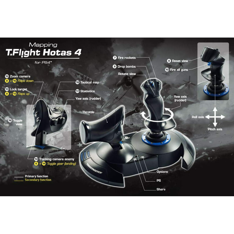 Thrustmaster T.Flight Hotas 4 Playstation for PS4 & PC Flight Simulator