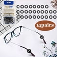 thumbnail image 2 of SMARTTOP 14 Paires de Manchons de Protection pour Oreilles de Lunettes - Crochets d'Oreille pour Lunettes - Confort Antidérapant Poignée d'Oreille pour Lunettes - pour Enfants et Adultes Lunettes de Soleil Lunettes de Lecture Lunettes de Sport (Noir), 2 of 5