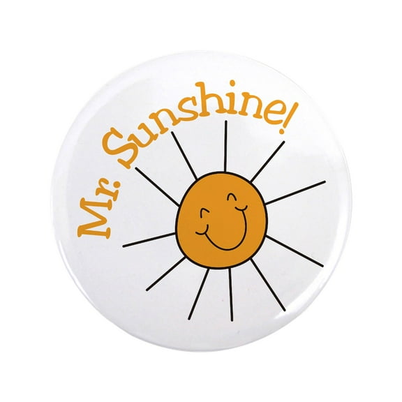 CafePress - Mr. Sunshine Button - 3.5" Button