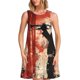 thumbnail image 1 of Disketp Silhouette Trumpet Red Art para Vestido sin Mangas para Mujeres, Vestidos de Verano para Mujeres, Casual y Holgado para la Playa, 1 of 7
