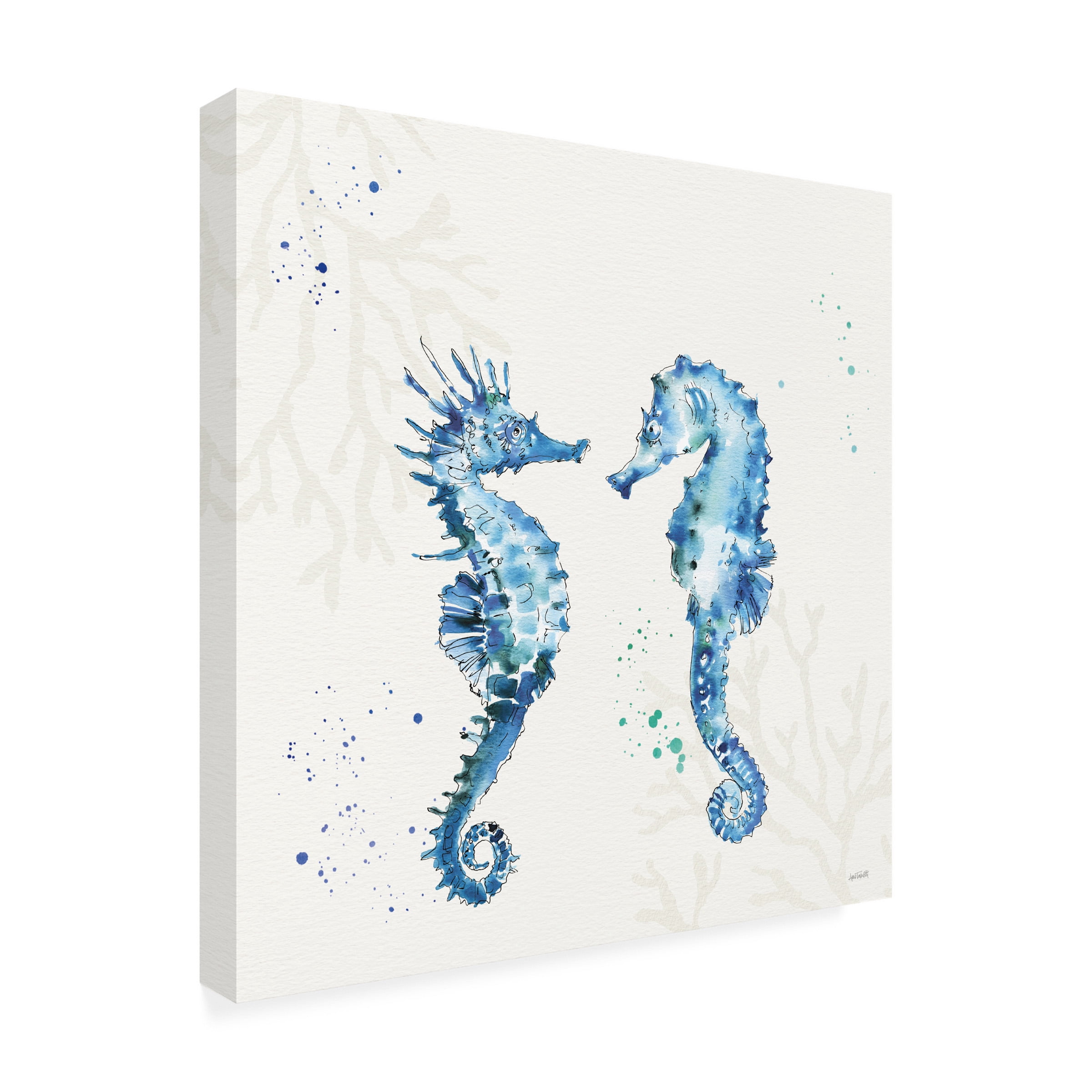 Anne Tavoletti 'Deep Sea III No Words' Canvas Art