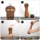 thumbnail image 5 of Molinillo de pimienta o sal de madera Dinheiro: ideal para molinillo de pimienta o sal de madera con rotor cerámico ajustable, 5 of 7