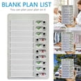 thumbnail image 1 of HLONK Blank Planning Checklist List To Do List Memo Board Detachable Message Board Plastic Checklist Reusable Chore List Slider Personal Calendar Planner, 1 of 6