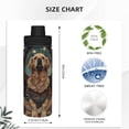 thumbnail image 3 of Goofa Tree Meditating Golden Retriever Print 18oz Sports Insulated Kettle With Straw Water Bottle Sports Water Bottle For Running Hiking Cycling Climbing Mans Womans, 3 of 7