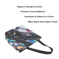 thumbnail image 3 of FORMRS Womens Canvas Tote Bag with Zipper Inner Pocket Shoulder Handbag, Black, 3 of 7