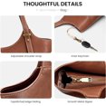 thumbnail image 7 of Tote Bags for Women, Real Leather  Handbags Satchel Purses with Adjustable Strap, 7 of 7