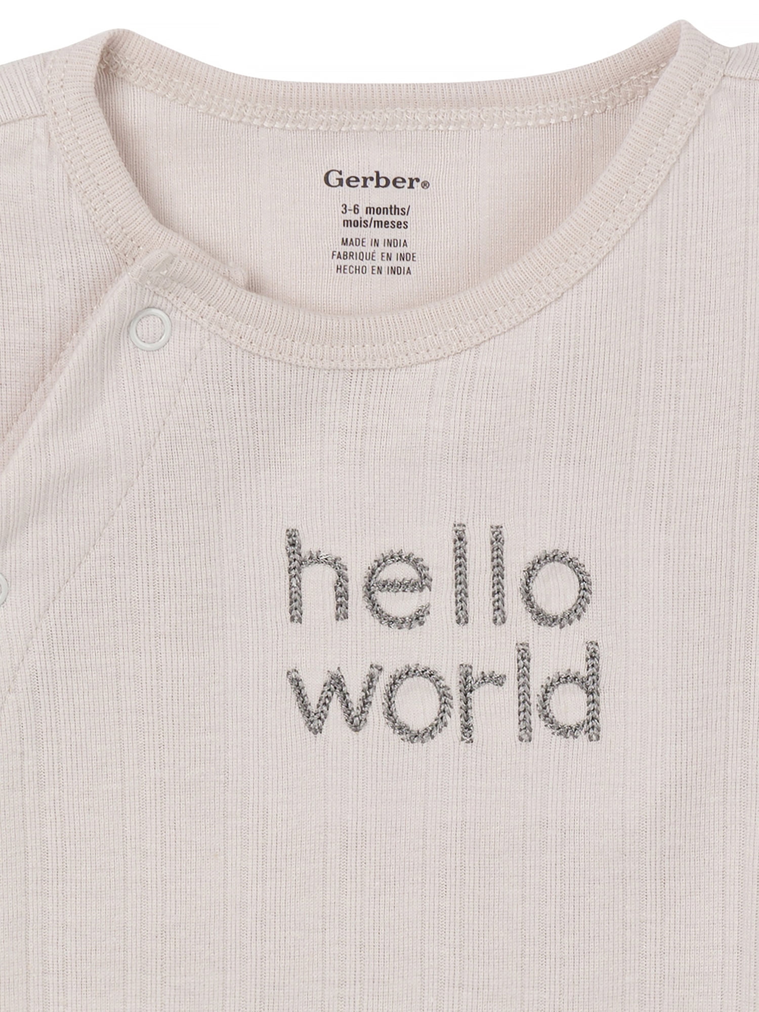 Gerber Baby Gender Neutral Take Me Home Outfit Set, 3-Piece, Sizes Newborn - 6/9 Months