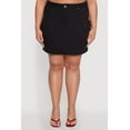 thumbnail image 4 of Womens Plus Size WAX High Waisted Cargo Skirt, 4 of 5