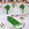 thumbnail image 2 of Cloth Napkins Set of 2 - 20x20 Inches, Ombre Green Waves Washable Reusable Table Napkins, Abstract Art Gradient Modern Soft & Absortbent Dining Napkin for Party Wedding Hotel Restaurant, 2 of 8