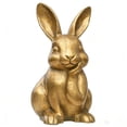 thumbnail image 2 of Easter Bunny Figurines Gold Home Decor Plastic Statue Easter Table Decor Large Figurines Easter Table Centerpiece Decorative Bunny Sculpture For Home Living Room Decor, 2 of 8