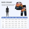 thumbnail image 4 of Balery Bioluminescent Underwater Flower Pijama para Hombre de Dos Piezas con Manga Larga, Conjunto de Dormir y Descanso Suave con Bolsillos-Large, 4 of 7