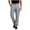 Gray, variant on Mens Cargo Pants with Multi Pocket Button Elastic Waist Straight Leg Outdoor Trousers Lightweight Casual Hiking Travel Pants Navy XL