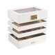 thumbnail image 2 of Joyero Organizador de Joyas Tocador Multiusos Elegante Joyero de 4 Capas Blanco, 2 of 9