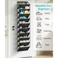 thumbnail image 7 of 10 Tier Clear Over the Door Shoe Organizer Storage, Deep Pockets Large Hanging Shoe Rack for Closet Door, Fit 20 Pairs Shoe Holder Hanger for Sneakers, Boots (Black), 7 of 7