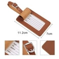 thumbnail image 3 of 4 set Luggage Tag,PU leather Travel Tags, portable travel accessory,Bag Tags with Name Card Holder, 3 of 6