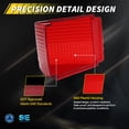 thumbnail image 4 of 2PCS Red Lens Rear Bumper Reflector Lights Tail Light Rear Light Brake Lights Backup Lights Reverse Light Turn Signal Lights Cover Shells  For 1967 Chevy Chevelle / Malibu No Bulb/Socket Included, 4 of 6