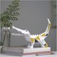 thumbnail image 4 of Amoy-art Estatua De Cocodrilo Escultura Animal Estatuilla Decoración Animal Moderna Interior Sala De Estar Regalo Artes De Resina 27cml Rojo Verde Cocina, Decoración y Otros, 4 of 5