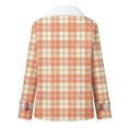 thumbnail image 4 of Winter Warm Plus Size Caots for Womens Zip Up Fashion Plaid Printed Fashionable Long Sleeved Pocket Composite Plush Button Coat, 4 of 5