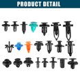 thumbnail image 4 of Unique Bargains 635 Pcs Corps de Voiture Clips de Retenue Pare-Chocs Porte Garniture Panneau Garde-Boue Rivets Multicolore, 4 of 6