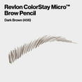 thumbnail image 4 of Revlon ColorStay Micro Waterproof and Long Wearing Eyebrow Pencil, 456 Dark Brown, 0.003 oz, 4 of 17