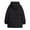 Black, variant on Womens Hooded Quilted Coats Warm Solid Puffer Jacket Thick Mid-Length Padded Outerwear with Pockets Winter Heavyweight Clothes