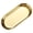 Gold, variant on Stainless Steel Serving Tray, Silver Platter for Serving Food, Small Metal Trays Decorative Plate Oval Storage Tray, Thickened Serving Dishes for Party Buffet Snack, 1 Pc, 10.43x4.13"