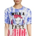 thumbnail image 3 of No Boundaries Juniors Tie Dye Boyfriend Tee, 3 of 5