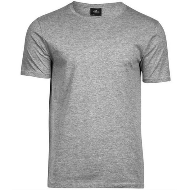 Tee Jays Camiseta de algodon para hombre Gris Jaspeado Tee Jays UTPC3435 heathergrey Walmart en linea