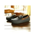 thumbnail image 4 of ULTRAIDEAS Mens Comfy Moccasin Slippers Memory Foam House Shoes Sherpa Fleece, 4 of 6