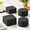 48 Pcs, variant on Black 4 Inch Slate Coasters Bulk for Engraving and DIY Crafts