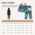 thumbnail image 4 of Yiaed Flowers in Glass Vase Print Pajamas Women's Long Sleeve Sleepwear Soft Button Down Loungewear Pjs Lounge Set Nightwear Womens Pajama Pants-Medium, 4 of 7