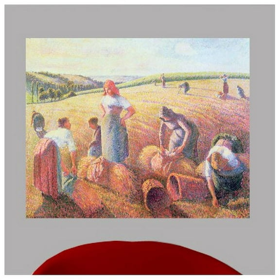 Wallhogs Pissarro The Gleaners (1889) Wall Mural