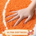 thumbnail image 5 of Halloween Bath Rug, Cute Pumpkin Bath Mat, Extra Soft Fluffy Absorbent Non-slip Bathtub Mat, Machine Washable Funny Pumpkin Shape Bath Rug for Halloween, Thanksgiving, Fall Decor 24”x24”, 5 of 8