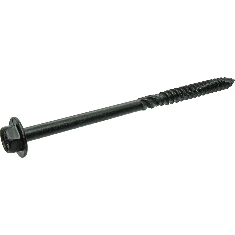 Grip-Rite GRSSHW14625 Grip-Rite PrimeGuard Plus 1/4 In. x 6 In. Hex Washer Head Structural Screw(25-Count) Black