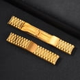 thumbnail image 2 of VNOX Stainless Steel Watch Band Link Bracelet for Men, Silver or Gold Gift Jewelry, 2 of 7