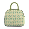 thumbnail image 2 of Womens LightYellow Green Dinosaurs Silhouettes Pattern Lunch Box for Work,Insulated Lunch Bag for Women,Loncheras Para Mujer,Leakproof Adult Lunch Bag for Work,Beach,Travel,Picnic,Camping, 2 of 7